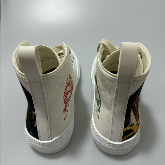 Dior B23 High Top Sneakers AsteroDior White Men’s EU 40/US 7 - Picture 4 of 9